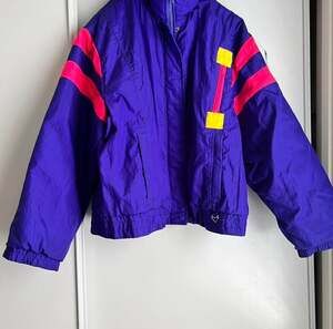 Vintage 80s Neon Purple Ski Jacket